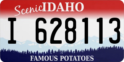 ID license plate I628113