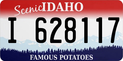 ID license plate I628117