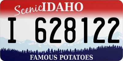 ID license plate I628122