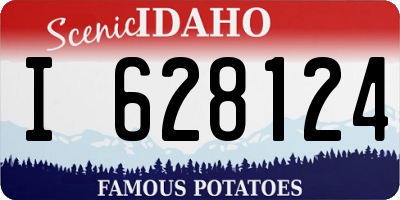 ID license plate I628124