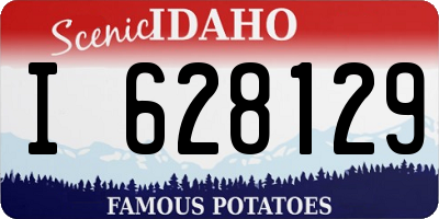 ID license plate I628129