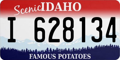 ID license plate I628134