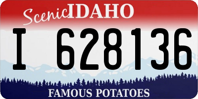ID license plate I628136
