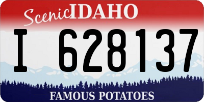 ID license plate I628137