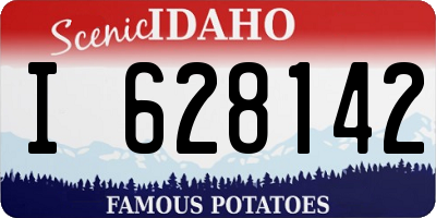 ID license plate I628142