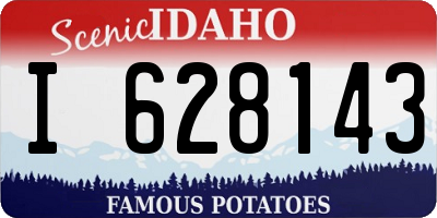 ID license plate I628143