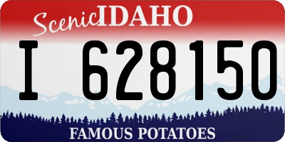 ID license plate I628150