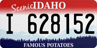 ID license plate I628152