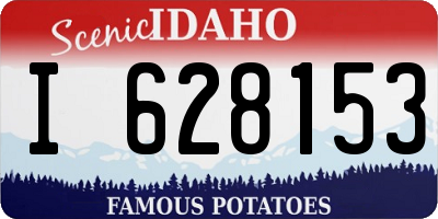 ID license plate I628153