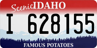 ID license plate I628155