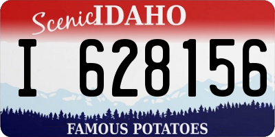 ID license plate I628156