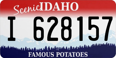 ID license plate I628157