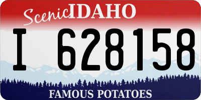 ID license plate I628158