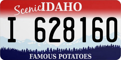 ID license plate I628160