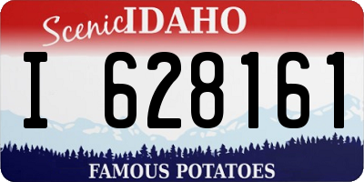 ID license plate I628161