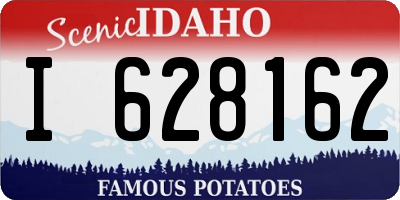 ID license plate I628162