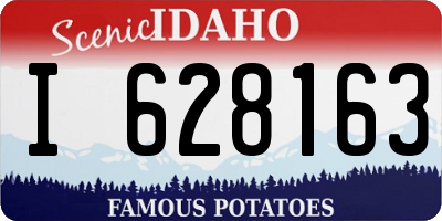 ID license plate I628163