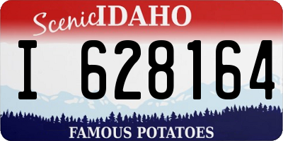 ID license plate I628164