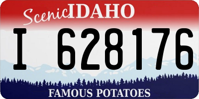 ID license plate I628176
