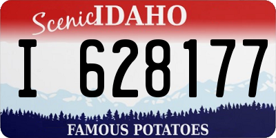 ID license plate I628177