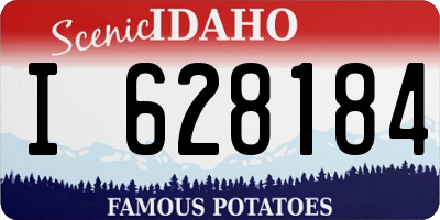 ID license plate I628184