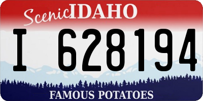 ID license plate I628194
