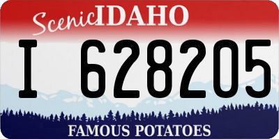 ID license plate I628205