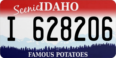 ID license plate I628206