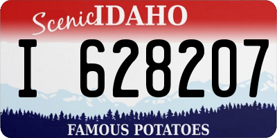 ID license plate I628207