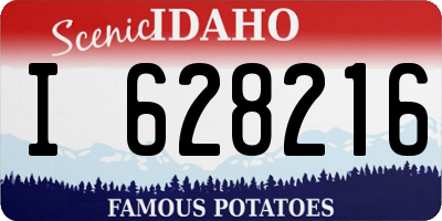 ID license plate I628216