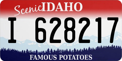 ID license plate I628217