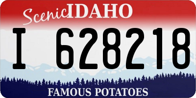 ID license plate I628218