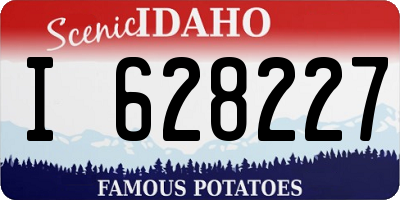 ID license plate I628227