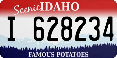ID license plate I628234