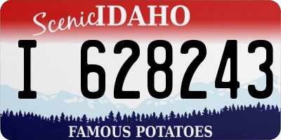ID license plate I628243