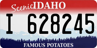 ID license plate I628245