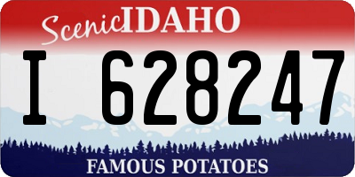 ID license plate I628247