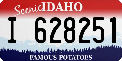 ID license plate I628251