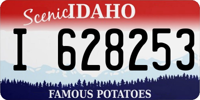 ID license plate I628253