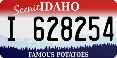 ID license plate I628254