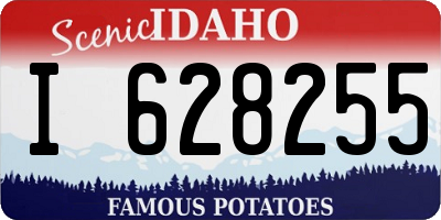 ID license plate I628255