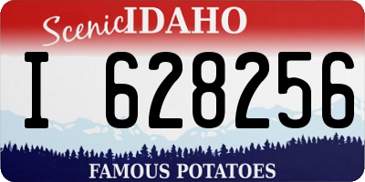ID license plate I628256