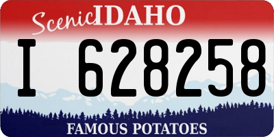 ID license plate I628258