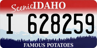 ID license plate I628259