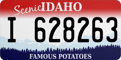ID license plate I628263