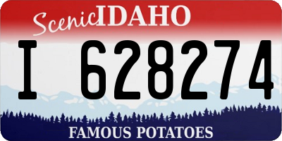 ID license plate I628274