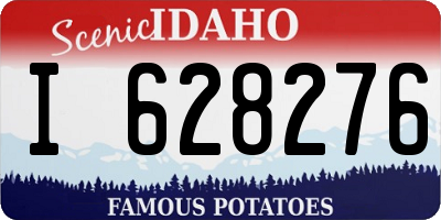 ID license plate I628276