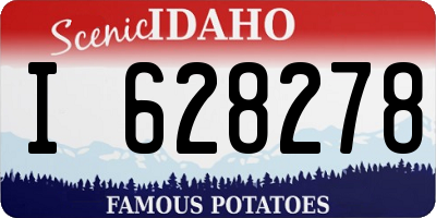 ID license plate I628278