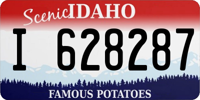 ID license plate I628287
