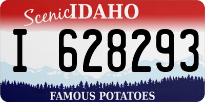 ID license plate I628293